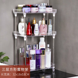 [w6919120401003] Acrylic Bathroom Three Layer Rack_亚克力浴室三层置物架