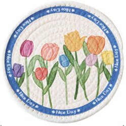[w6904310046] Cotton Placemat Multiple Tulip 12cm_棉质印花餐垫 多支郁金香 12cm