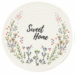 [w6904320319042] Cotton Placemat Sweet Home 12cm_棉质印花餐垫 Sweet Home 12cm