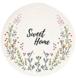 [w6904320531044] Cotton Placemat Sweet Home 18cm_棉质印花餐垫