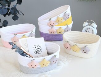 [w6909711220034] Woven Storage Basket Star_星星编织收纳筐